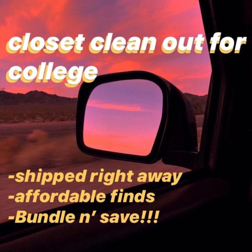 College Closet Clean Out